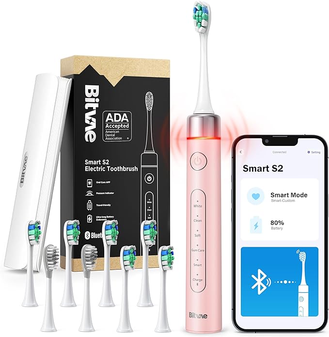 Bitvae Sonic Electric Toothbrush with Pressure Sensor
