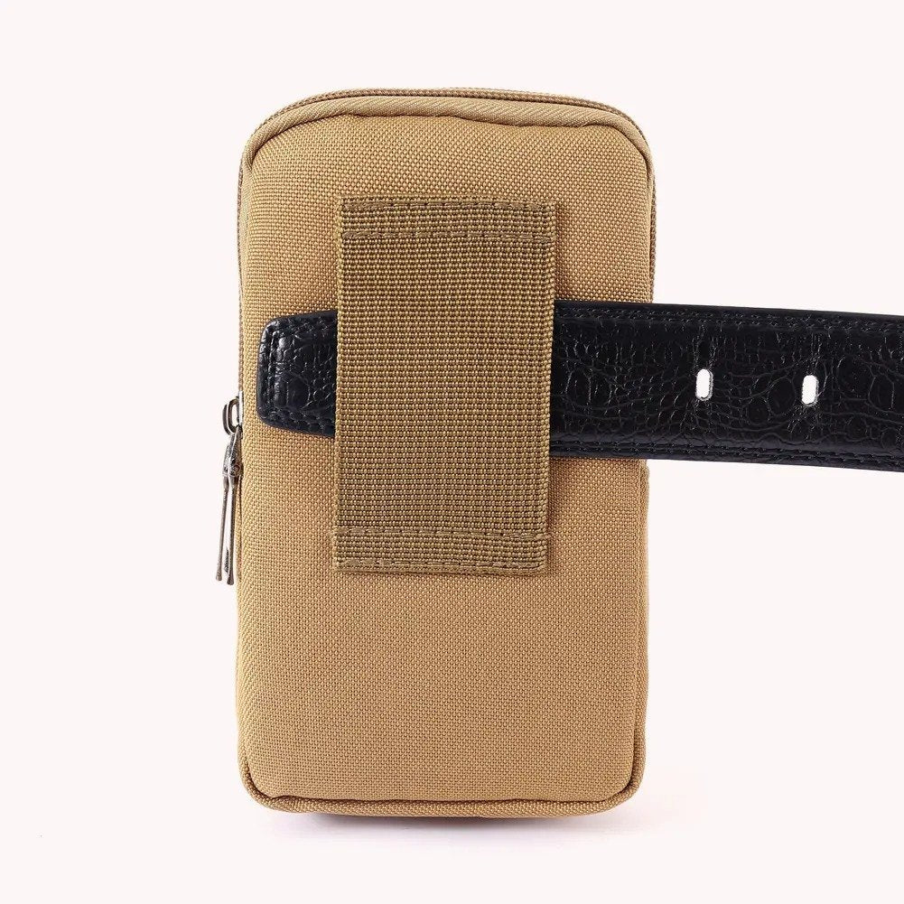 Men's Canvas Multi-Functional Mobile Phone Bag