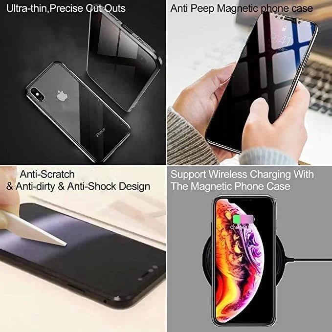 Anti-peep Magnetic Case for iPhone