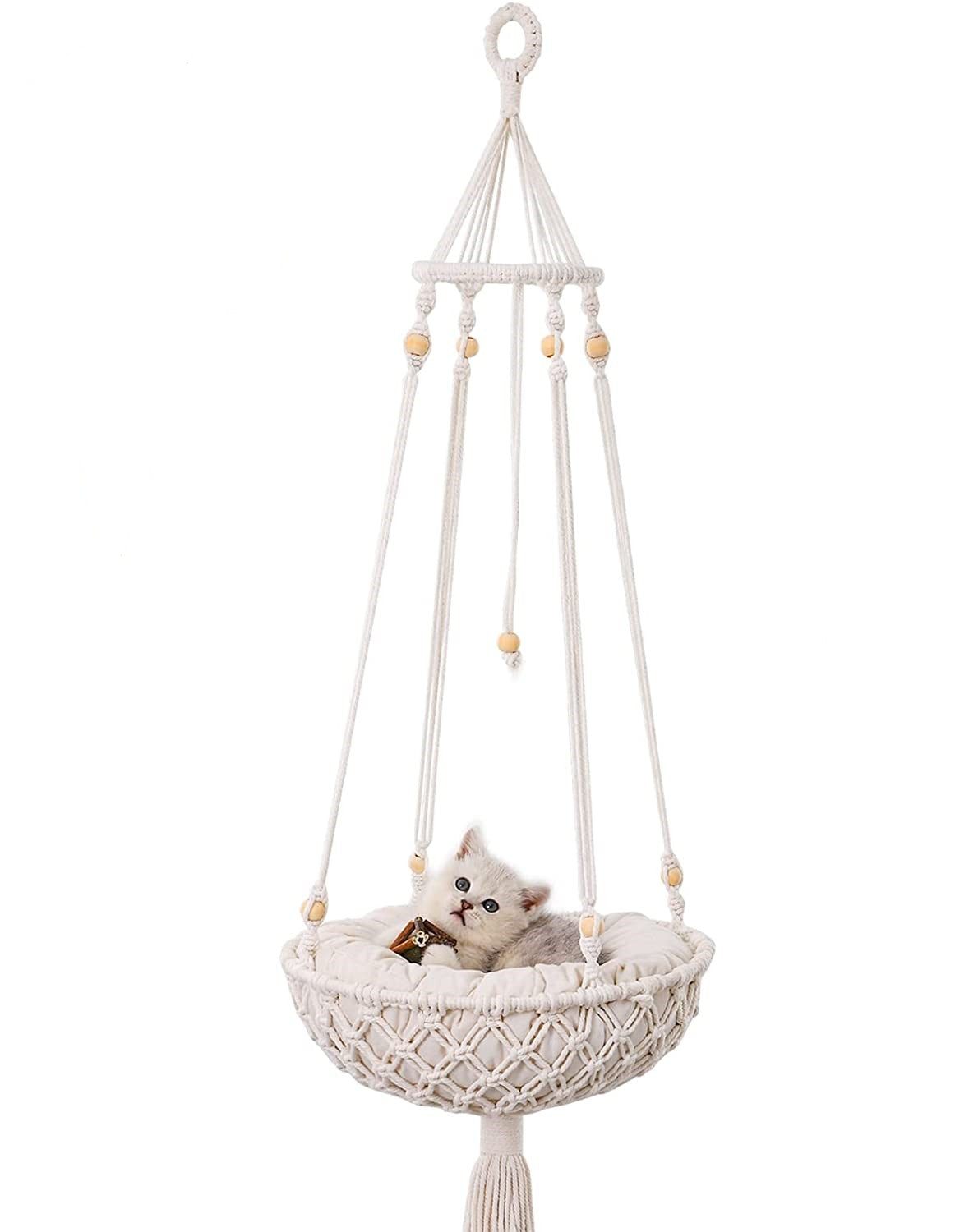 Cat Hammock, Handwoven Hanging Cat Bed