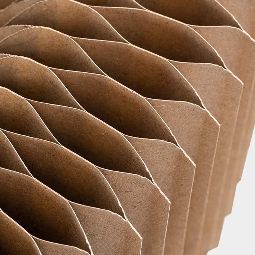 Folded corrugated paper cat nest
