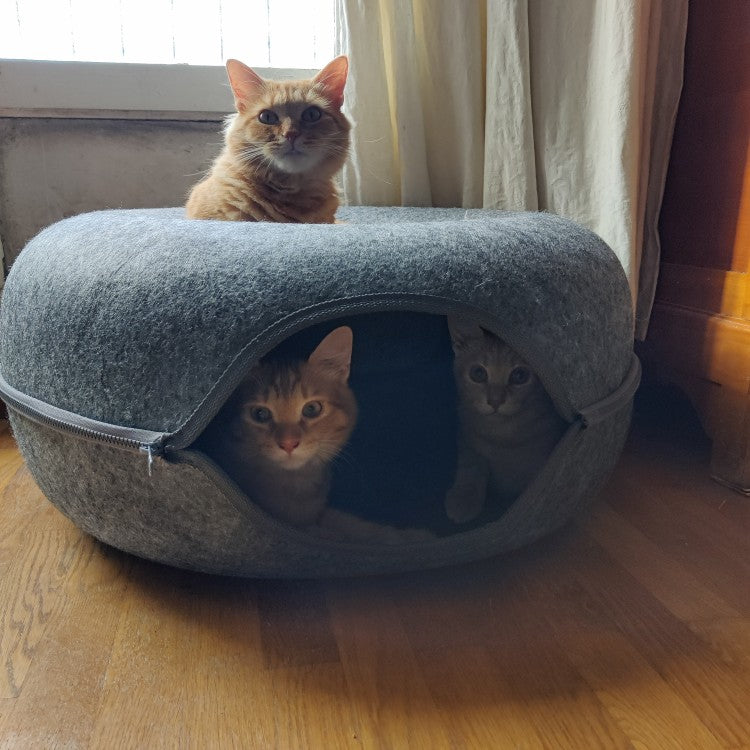 Petopvilla™ Donut Cat Tunnel Bed