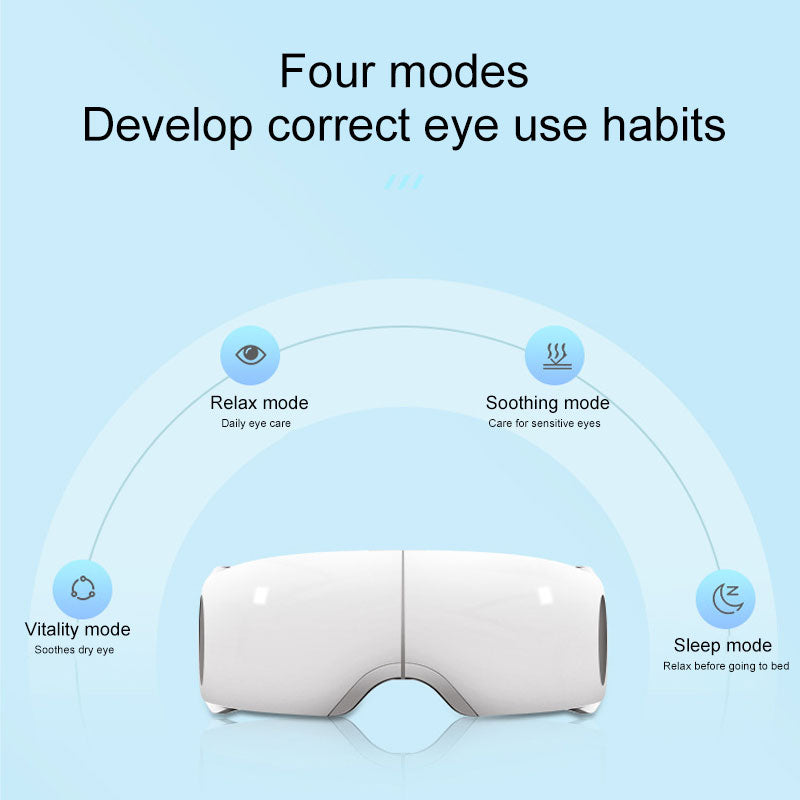 Fast heat eye massager with music high quality eye massage machine relax massage eye mask home use