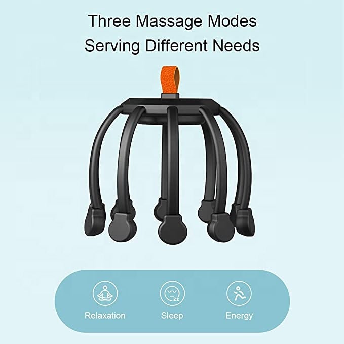 New vibrating head massage 360 degree head massager 10 motor electric scalp massager