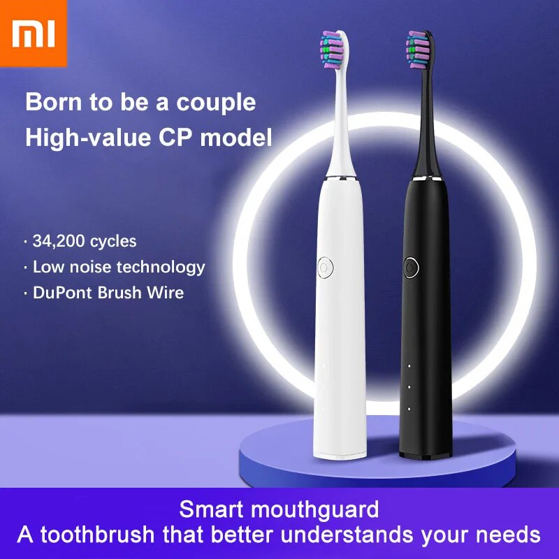 Xiaomi Smart Sonic Electric Toothbrush 3 Mode Intelligent Tooth Protection Teeth Whitening Toothbrush Ultrasonic Toothbrush New