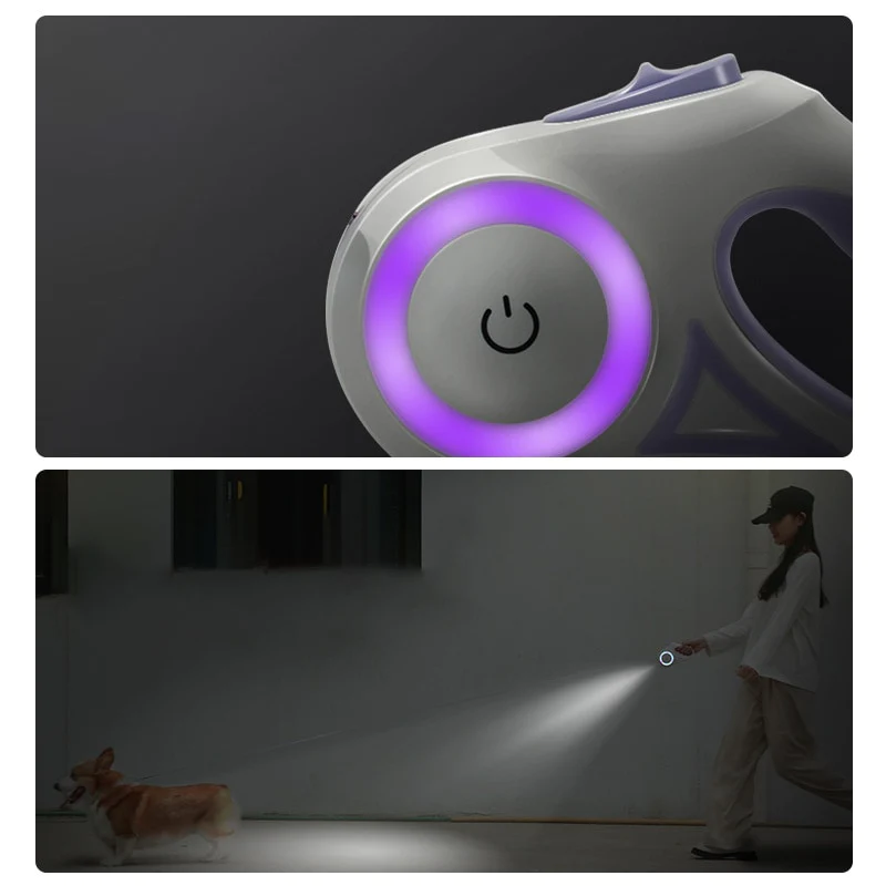 Peouna™ LED Light Retractable Dog Leash