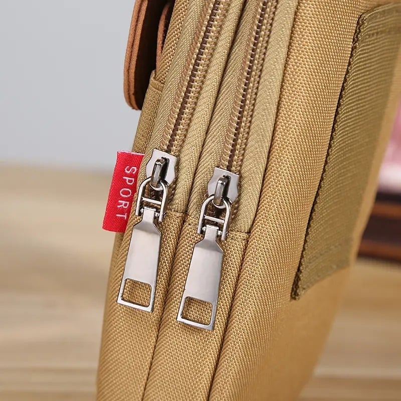 Men's Canvas Multi-Functional Mobile Phone Bag