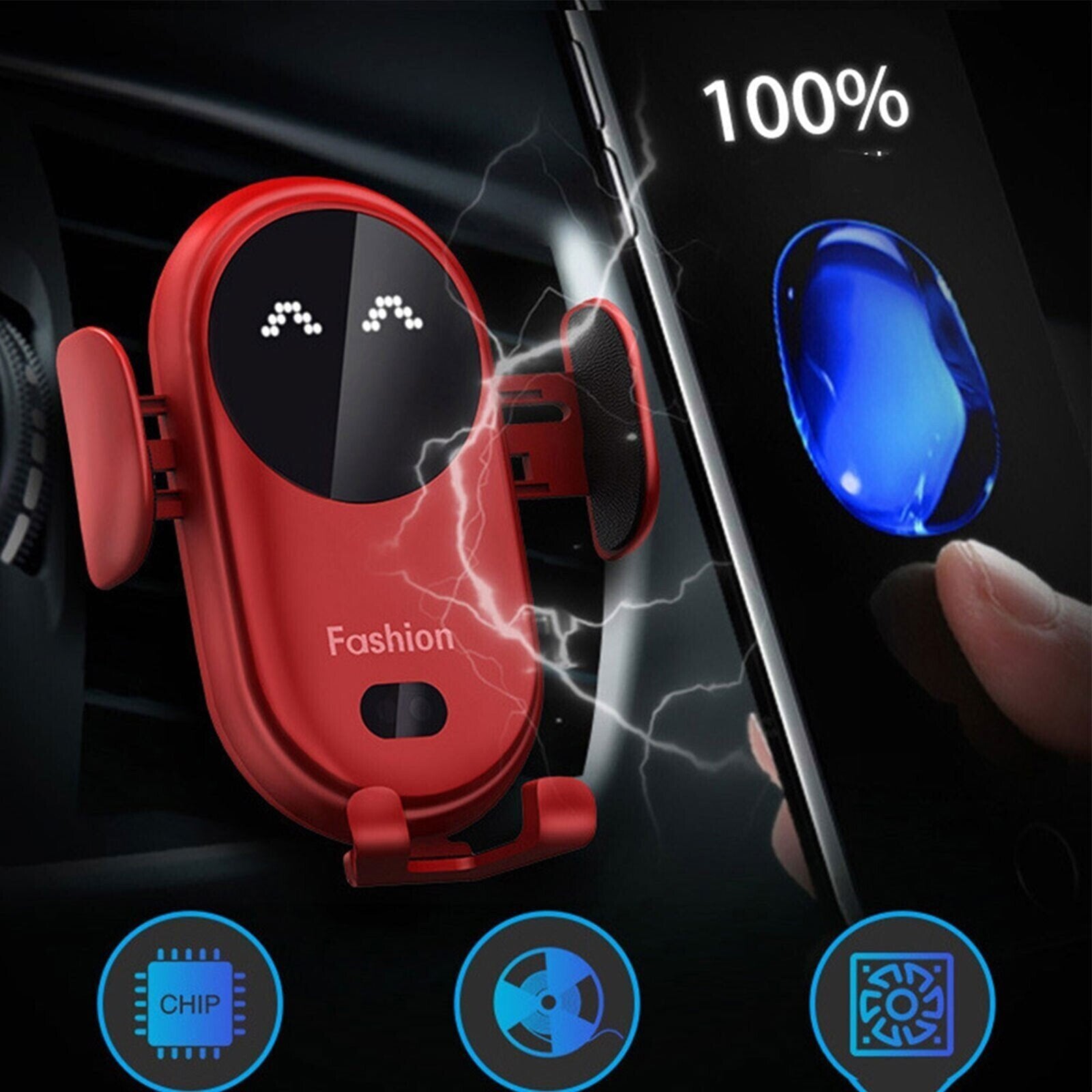 [NEW ARRIVAL]   Smart Car Wireless Charger Phone Holder