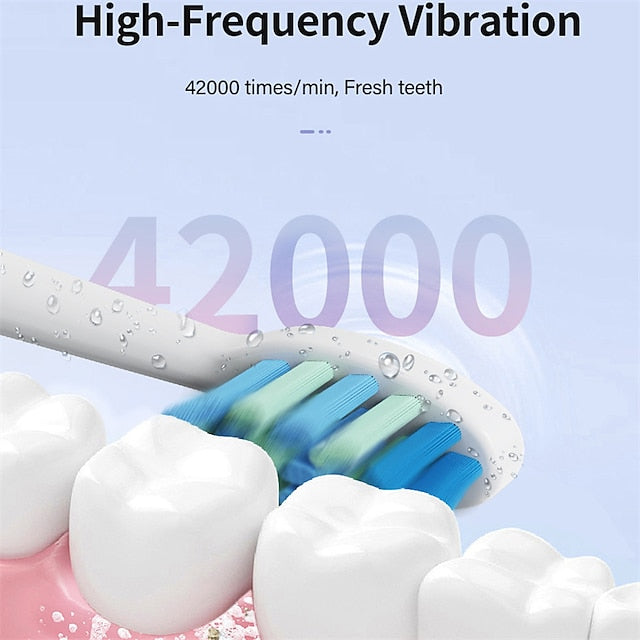 Electric Sonic Toothbrush FW-507 USB Charge Rechargeable Adult Waterproof Electronic Tooth 8 Brushes Replacement Heads