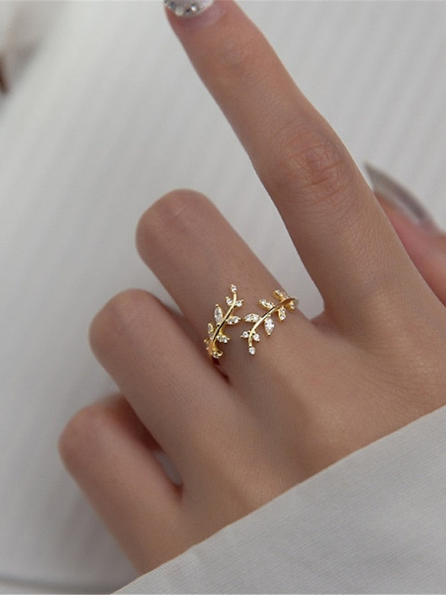 Women's Rings Fashion Outdoor Leaf Ring
