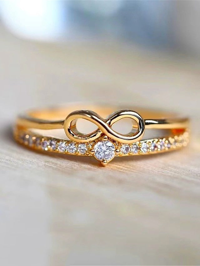 Women's Rings Romantic Street Ribbon bow Ring