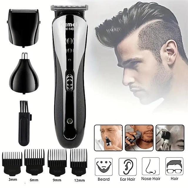 Kemei 3 In 1 Electric Shaver Hair Trimmer Electric Rechargeable Nose Professional Hair Trimmer Beard Shaving Machine